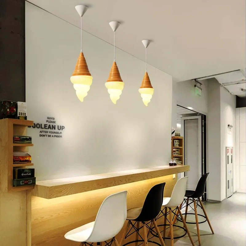 Lâmpadas pendentes sorvete luzes led moderno nórdico sala de jantar pendurado lâmpada cozinha quarto luminárias restaurante café casa deco235i