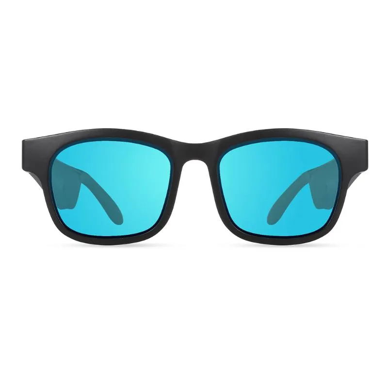 Lunettes de soleil Bluetooth sans fil Musique Lunettes Lentille Portable Réduction du bruit extérieur Casque ouvert pour voyager en cours d'exécution Randonnée286D