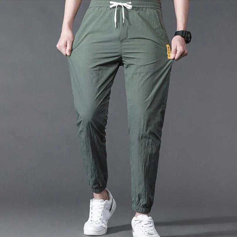 Harem pantalon hommes Streetwear mince Cool taille élastique Sport survêtement Jogging survêtement surdimensionné pantalon vêtements 2021 été 5XL X0723