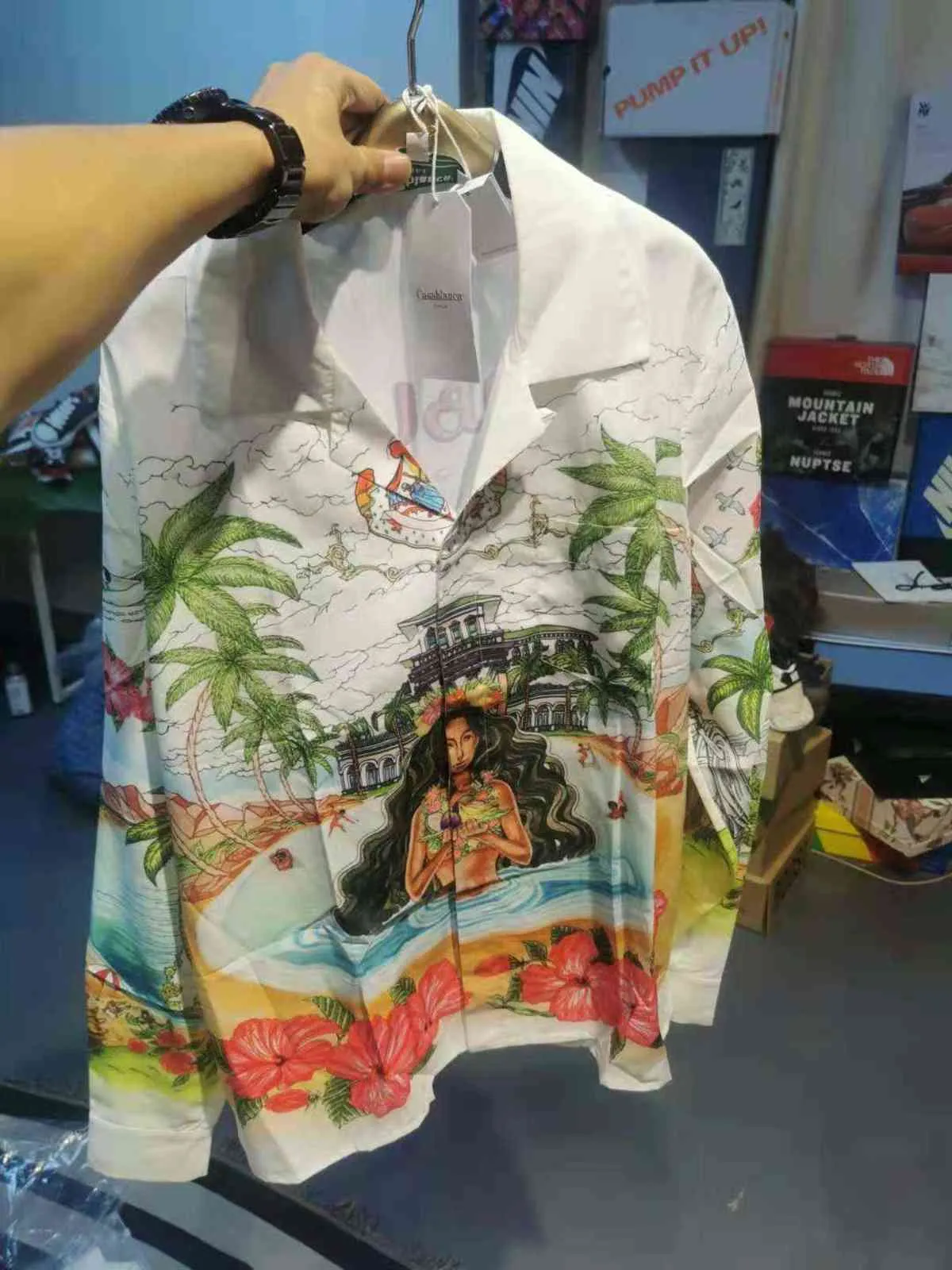 Casablanca 2021SS Hawaiiaanse katoenen shirt