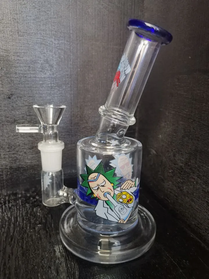 Bong Dab Rig Cachimbos de água Vidro grosso Favo de mel Perc Bongs azuis Inebriante Mini cachimbo Cera Plataformas de petróleo dhpingshop venda