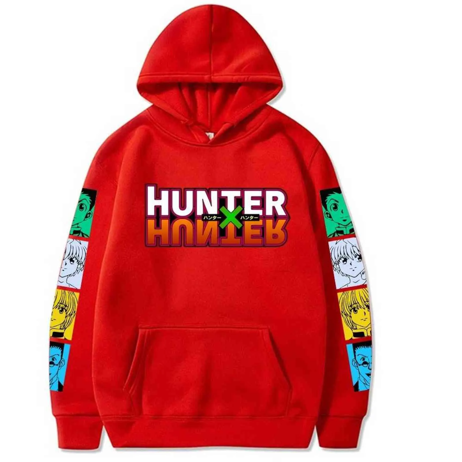 Hunter X Hunter Imprimer À Manches Longues Harajuku Hoodies Streetwear Tops Sweat À Capuche Sudaderas Femmes Hommes Y211118