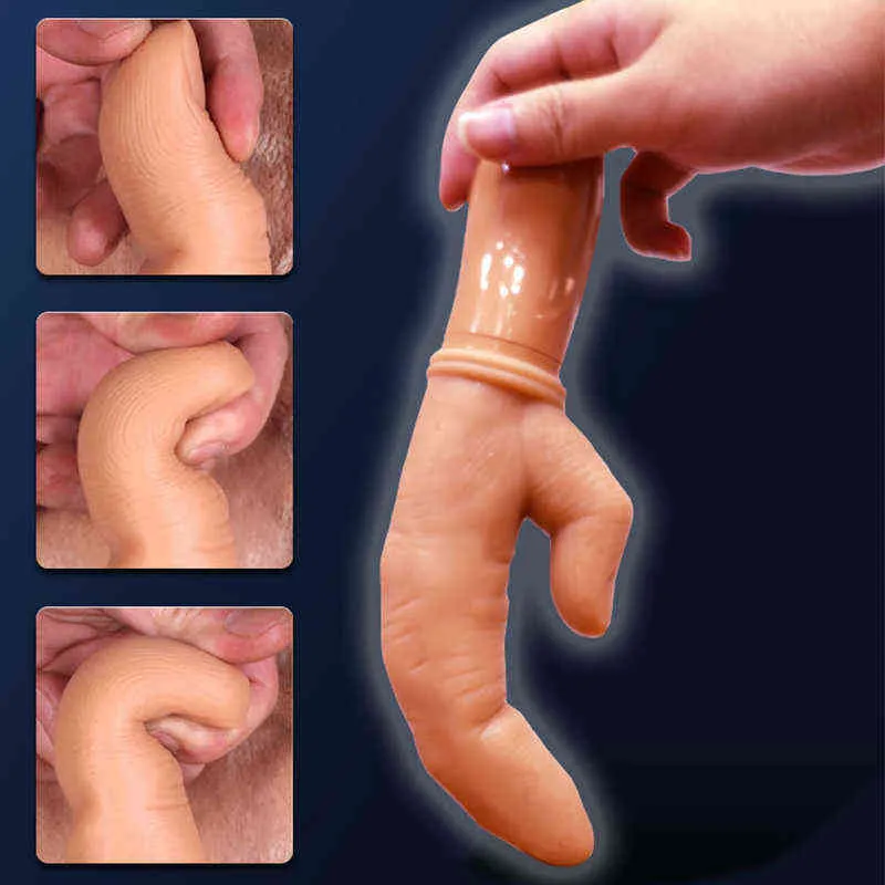 NXY Giocattoli adulti Vibratore dita Massaggio Simulazione Stimolazione del pene Clitoride Punto G Prodotti adulti Dispositivo di masturbazione Giocattoli sessuali femminili 1202