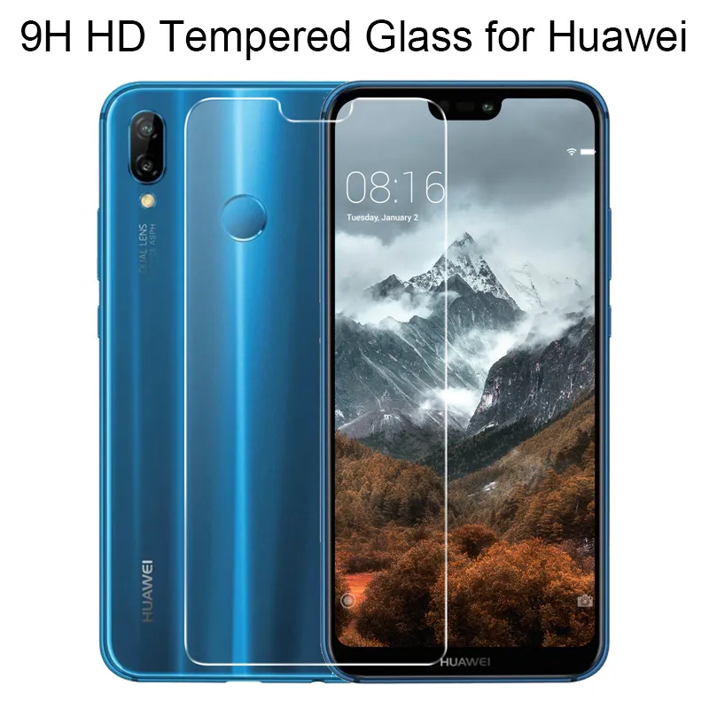 3 قطعة واقي شاشة لهاتف Huawei P10 P9 P8 lite 2017 زجاج مقسى P40 P20 Lite E Pro 2019 P smart Z 2020 P30 glass