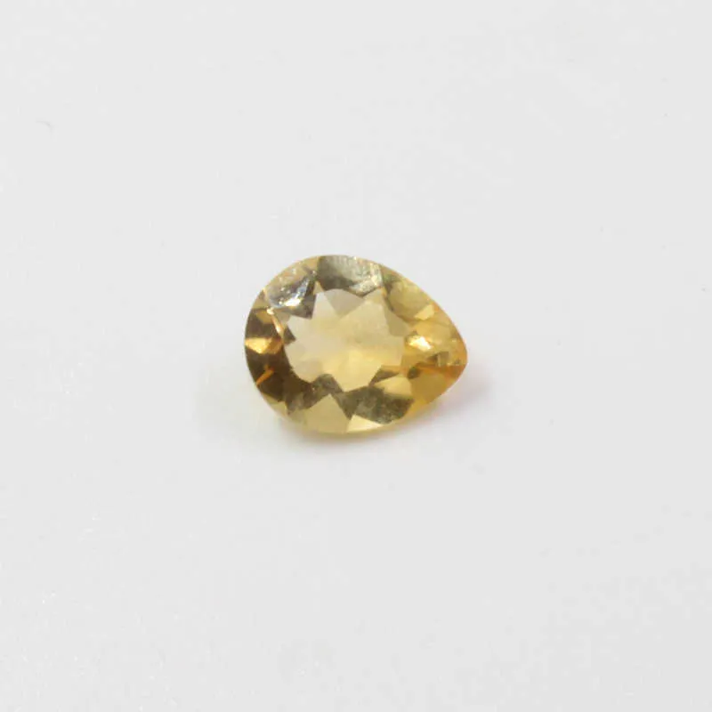 6mm * 8mm VVS grade naturel citrine pierres précieuses en vrac pour bijoux bricolage 100% vraie poire coupe citrine pierres précieuses perles H1015