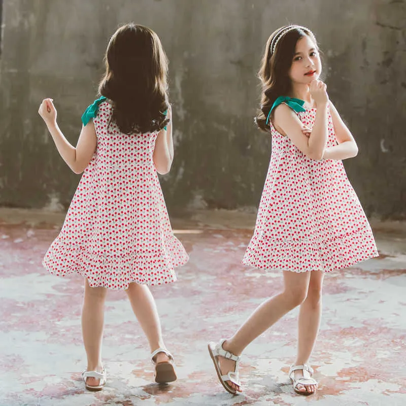 Sommer Neue Mädchen Kleid 10 Kleid Mädchen Kind 9 Mode Ärmellose Prinzessin Kleider 2 bis 12 Jahre Altes Kleinkind mädchen Sommer Kleidung Q0716