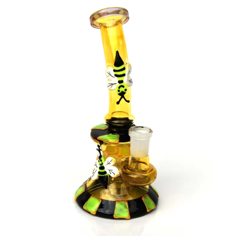 hookah 3d ondmonster bong ansikte design glas vatten rör handgjorda karaktär bongs