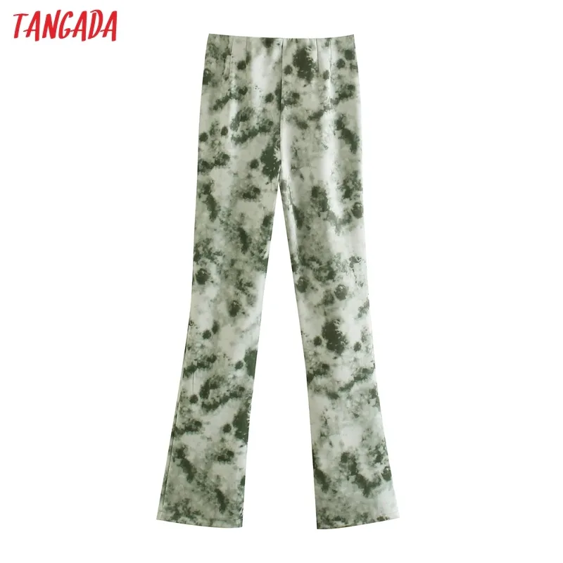 Arrivée Femmes Tie Dyed Cargo Strethy Taille Pantalon Pantalon Joggers Femme Pantalon de survêtement QD15 210416