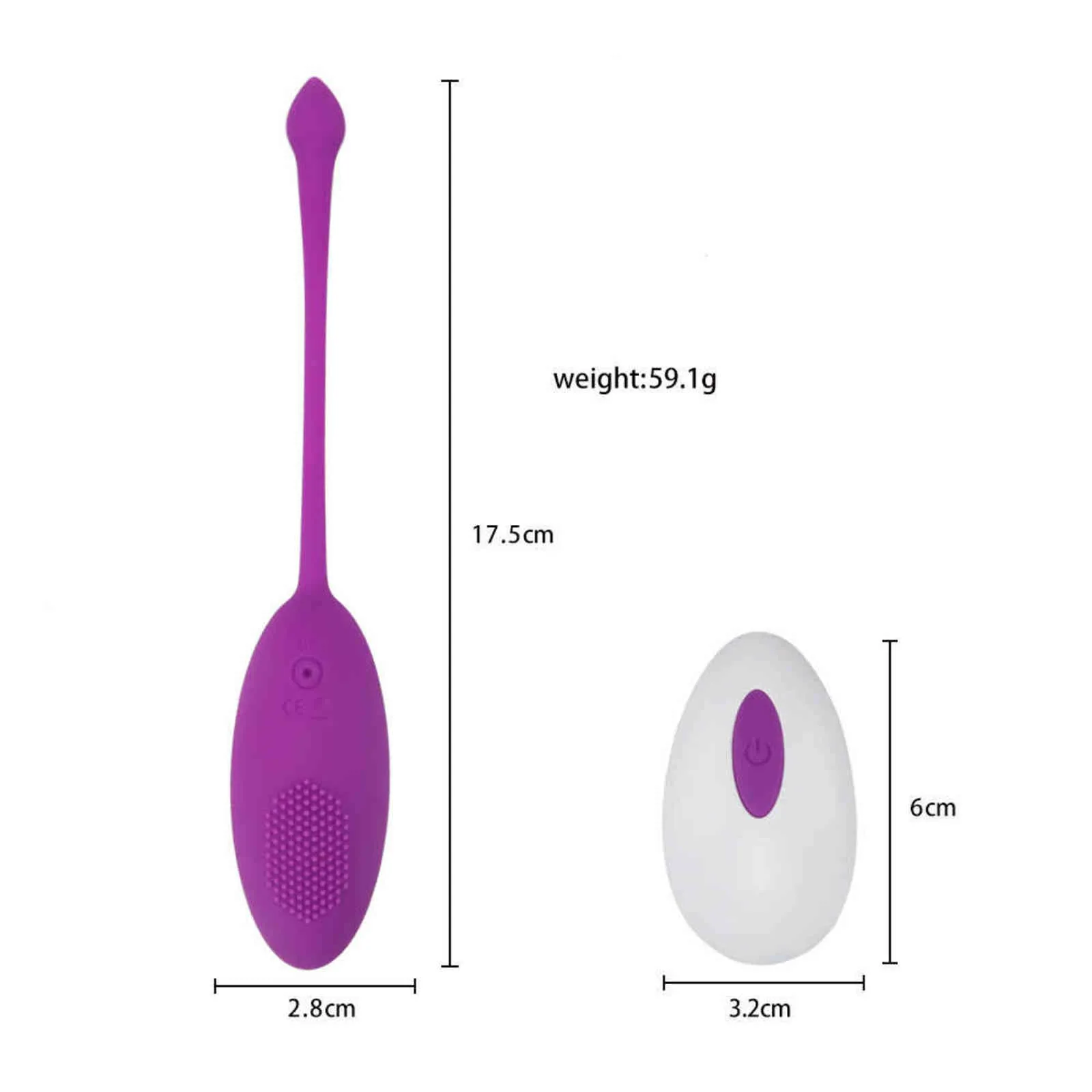 NXY Eggs Sfere vaginali a distanza senza fili Vibrazione Forte shock Salto Uovo Ano Clitoride Nippel Massaggio Sesso adulto Vibratori Giocattoli le donne 1124