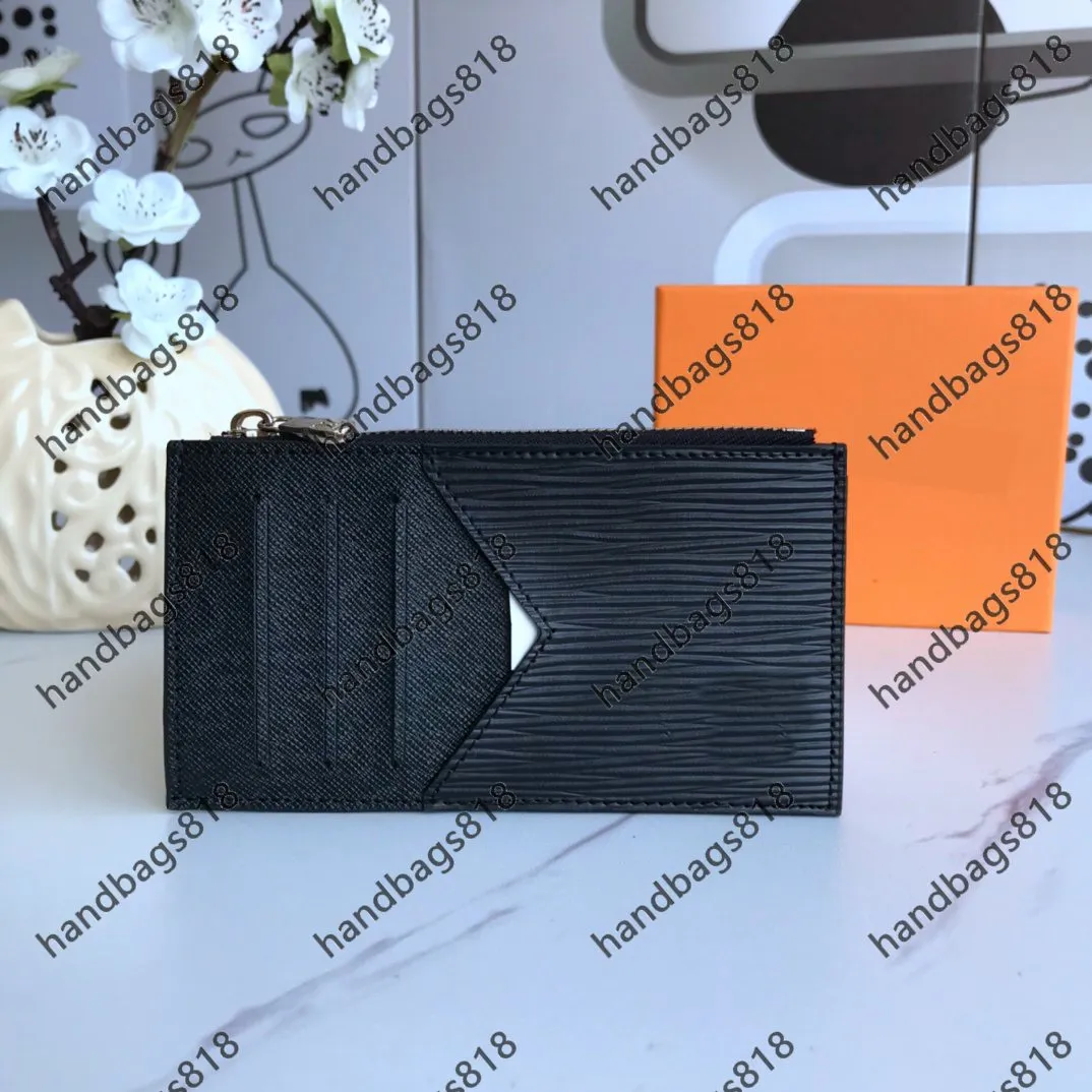 Designer Card Holder Mens Cards Credit Paspoorthouders Hele mannen Women Fashion Original Black Leather Cardholders Classic PAT216W