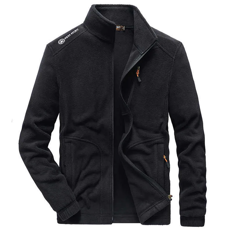 DARPHINKASA Winter Warm Fleece Jacket Men Brand Casual Fashion Thick Parkas Coat Plus Size 5Xl 210811
