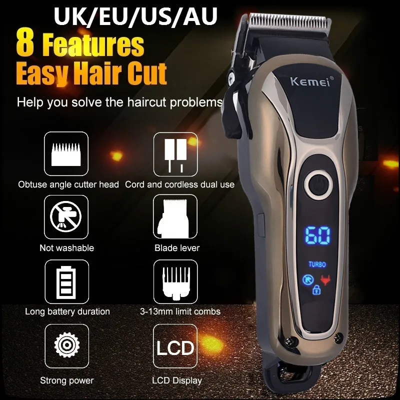 Tondeuse à cheveux de barbier professionnel USB tondeuse électrique T-Outliner coupe barbe rasoir hommes 220216