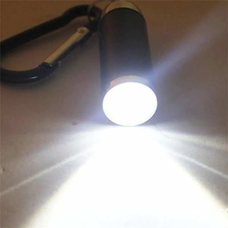 10 piècesMini poche lampes de poche LED torche Portable porte-clés lampes de poche Zoomable porte-clés Super petite main lumière Camping lampe