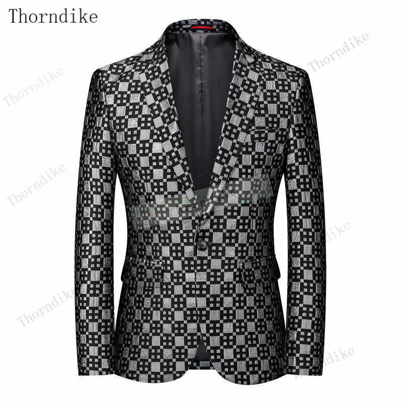 Thorndike 2020 Nuovo disegno Ultimi disegni cappotto vestito da uomo Slim fit elegante smoking da sposa vestito da festa d'affari Giacca estiva X0909