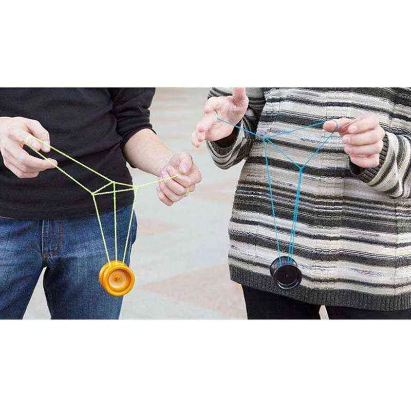 Kunststoff-Spielball, interaktives Montessori-Stimulations-Tribute-Yo-Ball-Spielzeug mit Schnur, frühes Lernspielzeug für Kinder G1125
