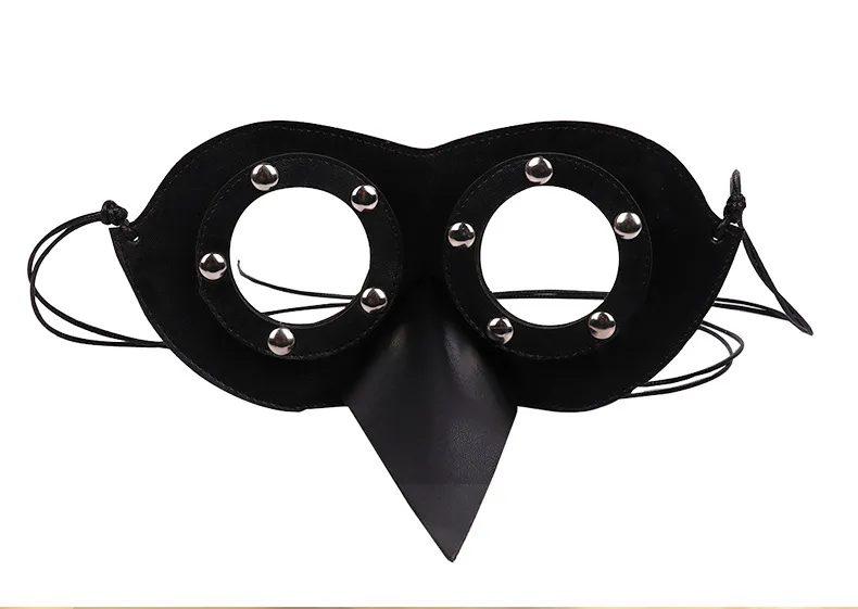 Leder Pest Vogel Schnabel Cosplay Halbe Gesichtsmaske Halloween Party Kostüm Requisiten Steam Punk Maskerade Erwachsene Männer Frauen WDDB21321