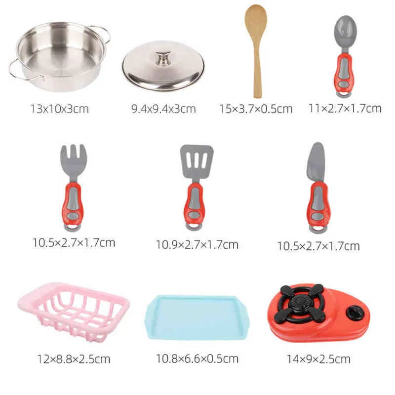 Kitchen Toys set Miniature Mini Plastic Food Girl Kids Cutting Vegetables Fruits Cooking House Set Toy For Children Gift 2117912017