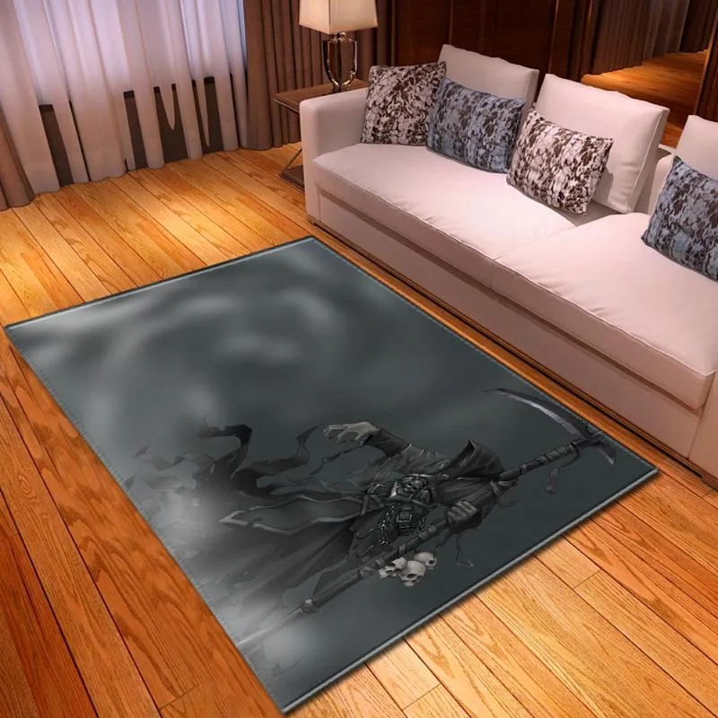 Tapijten Halloween Schedels Tapijt Party Decoratieve Horror Mat Tieners Jongens Kamer Individualiteit Vloermat Nachtkastje Woonkamer Tapijten334V