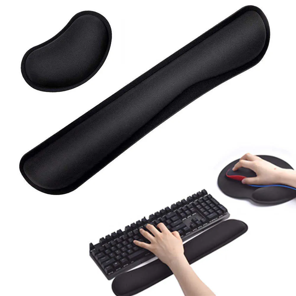 Mémoire de souris de souris du poignet Superfine Fiber Mousepad ergonomique pour dactylographe gaming PC ordinateur portable 21061536976309825096