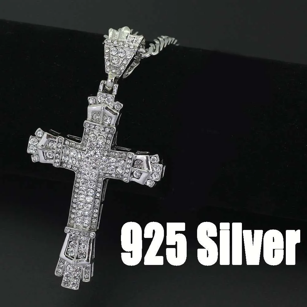 Link Hip Hop Cross Popular Diamond Pendant Pendant Men039S Colliers4304961