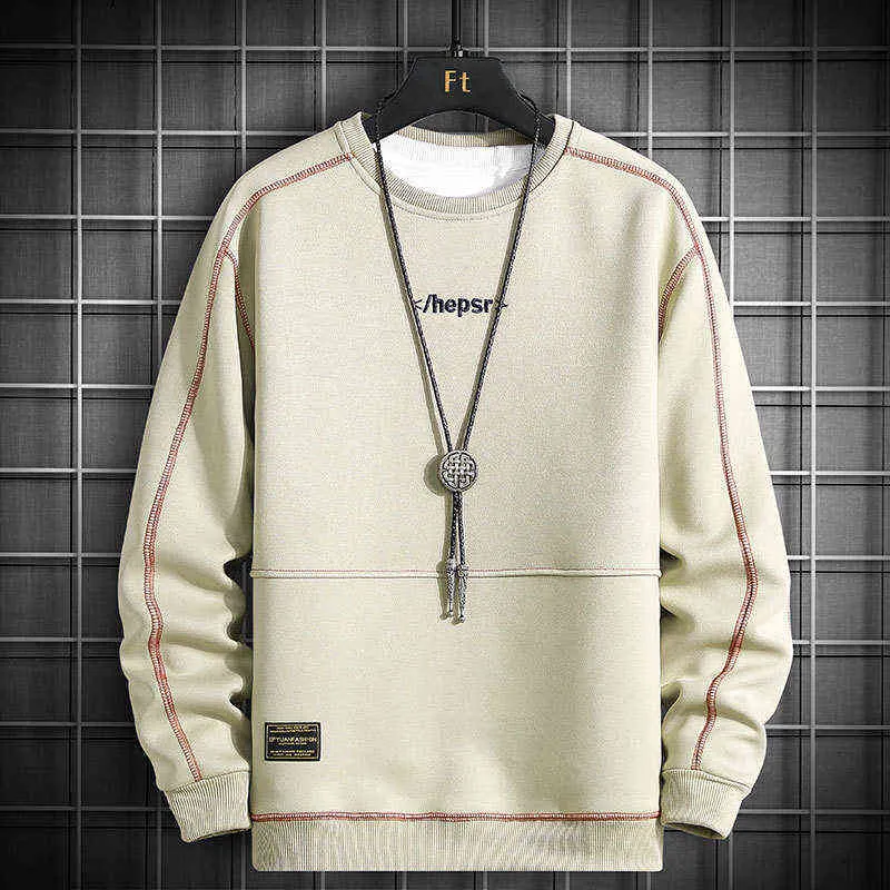 Felpe con cappuccio oversize da uomo Streetwear Hip Hop harajuku Felpe larghe da uomo Top Primavera Autunno Plus Size Pullover con cappuccio da uomo 211217