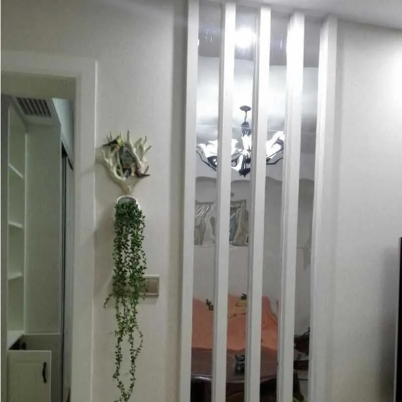 20 stks 5 * 50 cm strip taille lijn spiegel sticker moderne acryl muur decor kamer decoratieve muurstickers voor kinderkamers woonkamer 210615