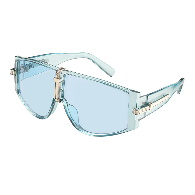 Alta qualidade homem mulher óculos de sol moda grande quadro esporte pára-brisa óculos quadro completo uv400 7 cores options317s