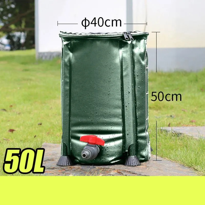 Pakiety nawodnia 50-250l lufa deszczowa składany wód deszczowych zbiornik wodny ogród mocny PVC składany pojemnik na kolekcję z 178a