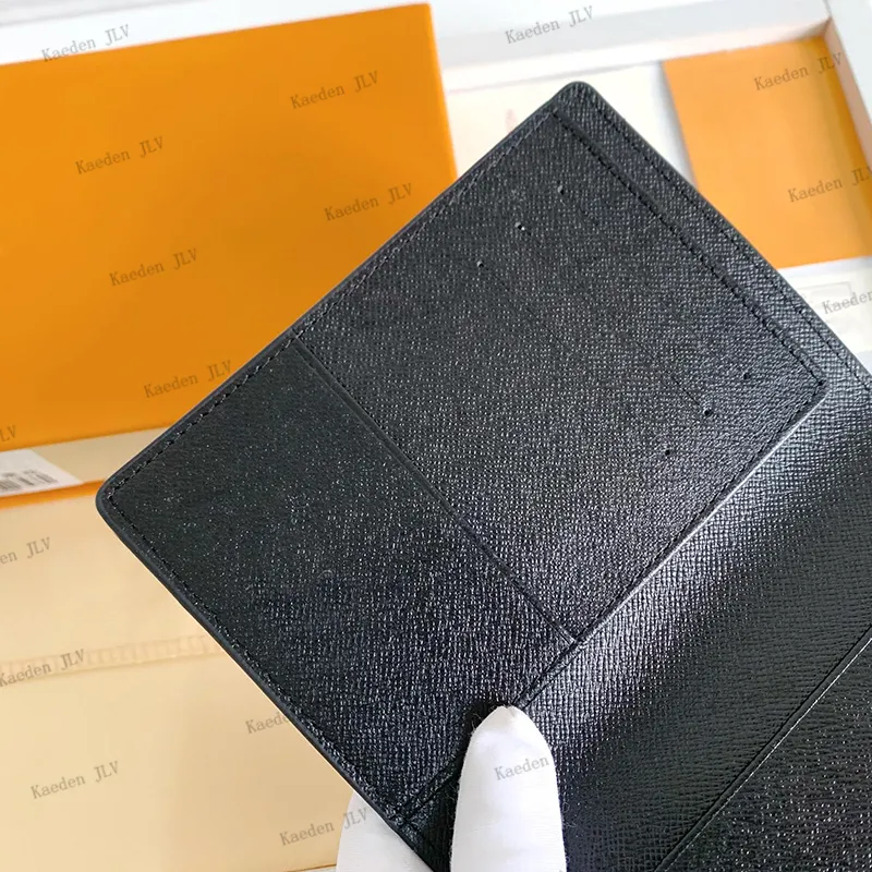 Hela designer Passpås korthållare män kvinnor reser dokument väska svart korthållare mynt plånbok ficka inuti slot pocket309z261b
