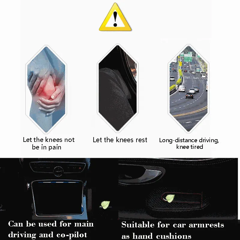 Lederen universele auto beenkussen knie deur arm pad voor alle accessoires voertuig beschermende auto styling