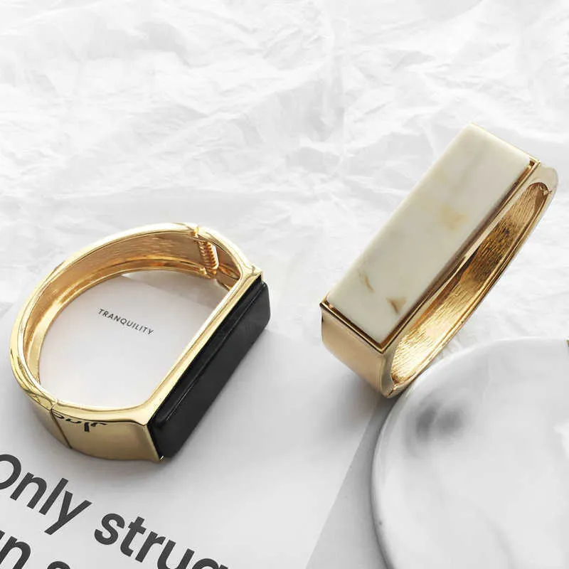 Высочайшее качество роскошные золотые личности преувеличивают панк браслеты браслеты для женщин 2020 ювелирные изделия Q0719