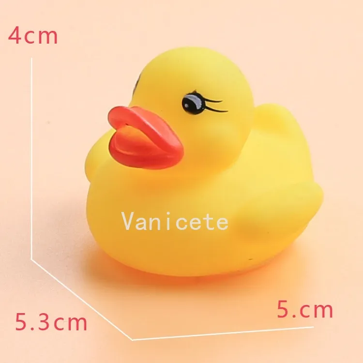 42 stile Bagno bambini Bambini cartoni animati animali giocattoli piccola anatra gialla animale impastare giocattolo vocalizzazione via mare T2I52465