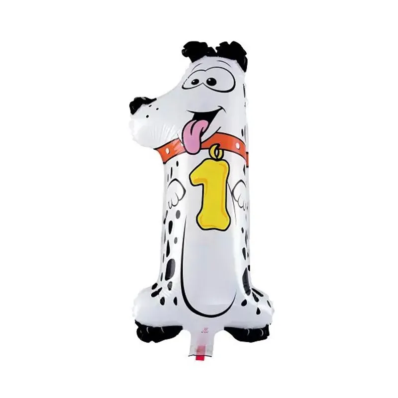 Ballon numérique en aluminium en forme d'animal, décoration de fête, jouet pour enfants, cadeau d'anniversaire, ballons 262K