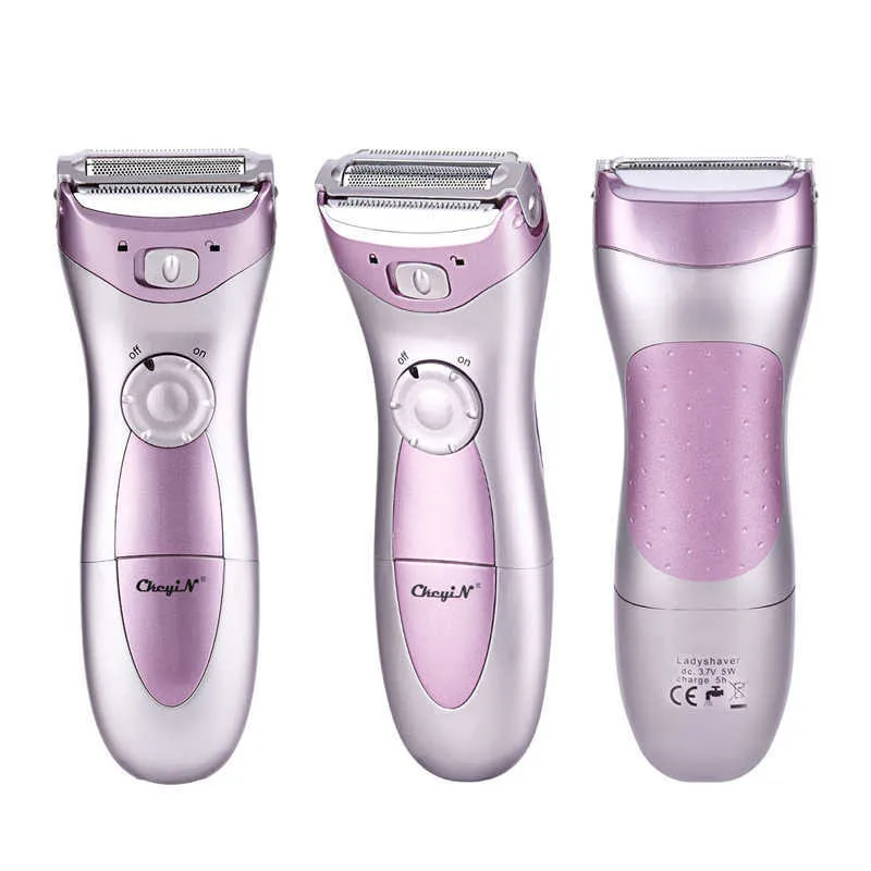 Batteri Powered Lady Body Scraping Shaver Kvinna Vattentät Razor Shaving Kvinnor Hårben Bikini Depilation Trimmer Depilatory P0817