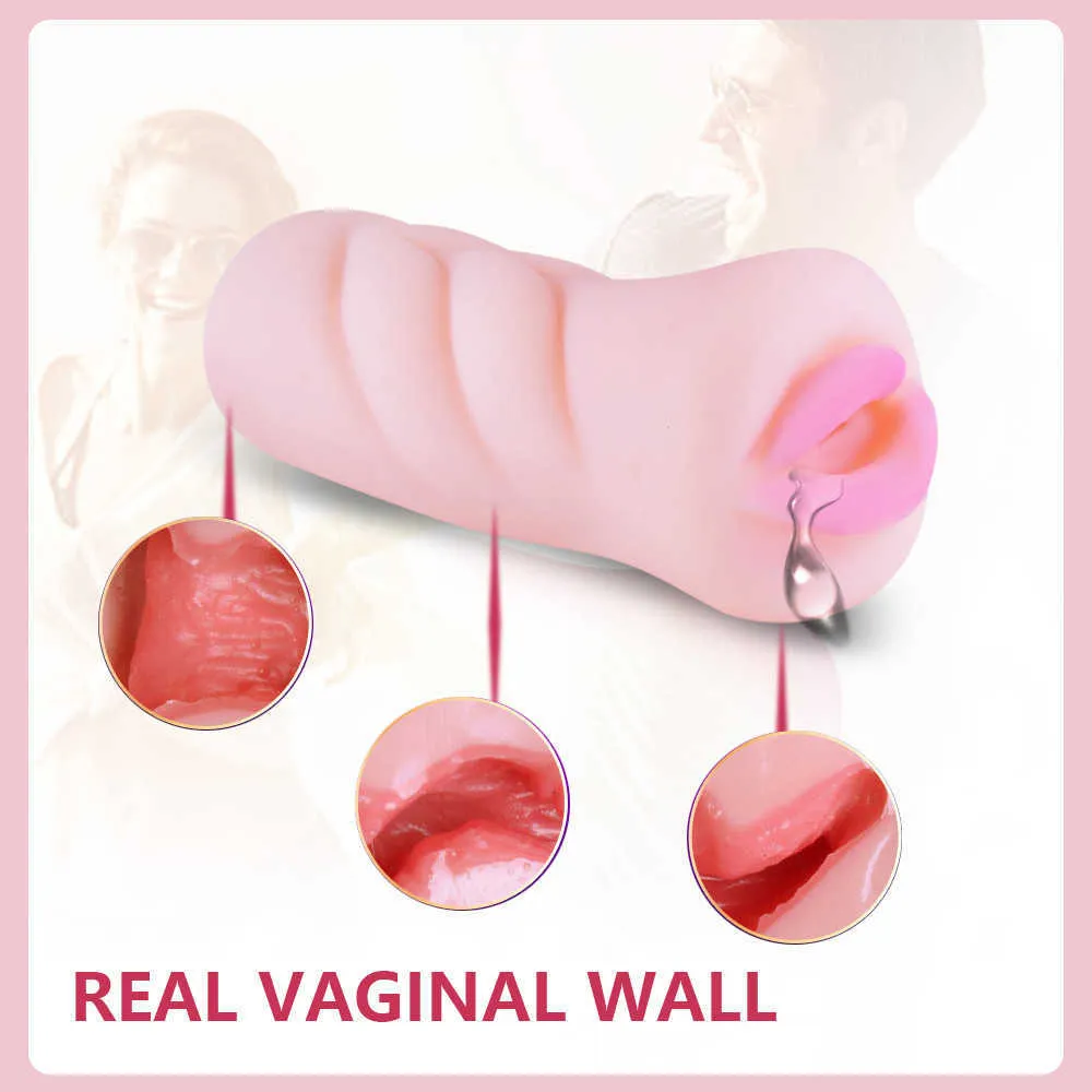 Artificial Vagina Adults Toys Silicone Pussy Pocket Mastrubator Men Real Vagina Simulator Male Masturbation Anal Sex Toy for Man P0814