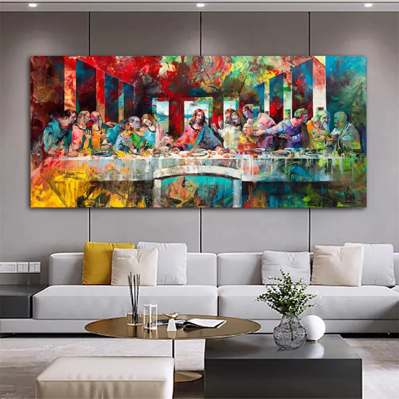 The Last Supper Canvas Prints Wall Art Pictures For Living Room Home Decor Indoor Decorations Abstract Portrait Famous Painting