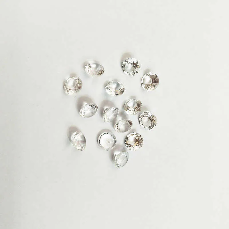 OneRain 200 pièces/ensemble naturel 1.75 MM coupe ronde topaze blanche pierres précieuses en vrac bricolage pierres décoration bijoux en gros en vrac H1015
