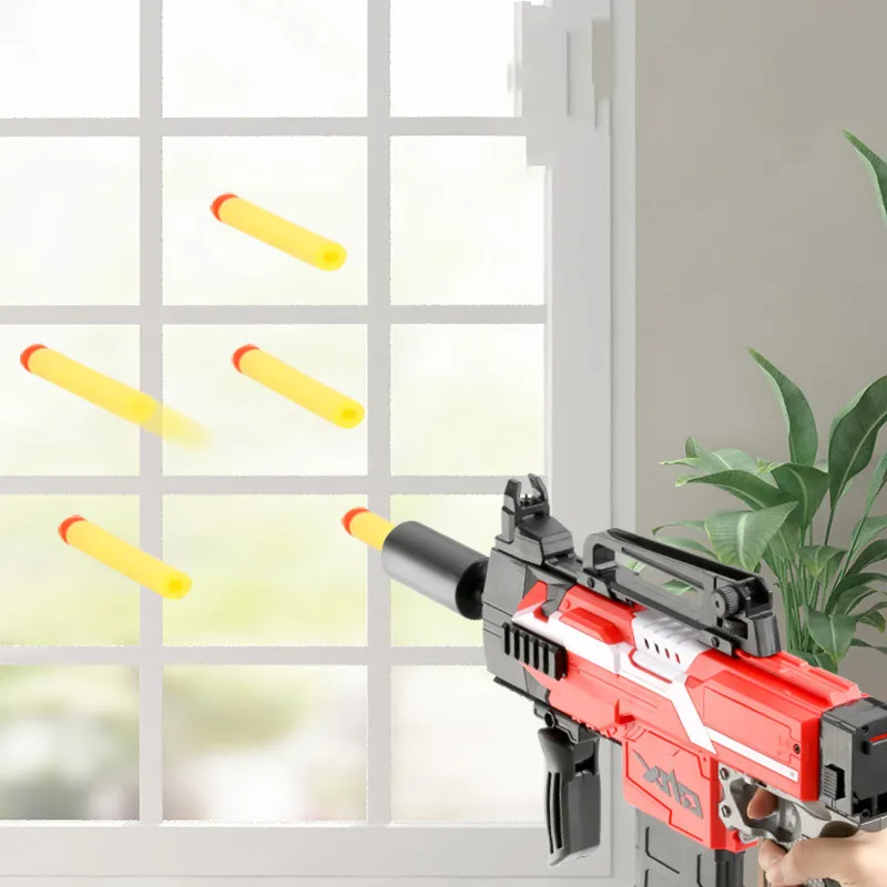 Elektrische Burst Soft Bullet Spielzeugpistole Multi-Mode Launch Sponge Boy MP7A1 Modell Outdoor-Spiel Requisiten Jungen Geburtstagsgeschenke