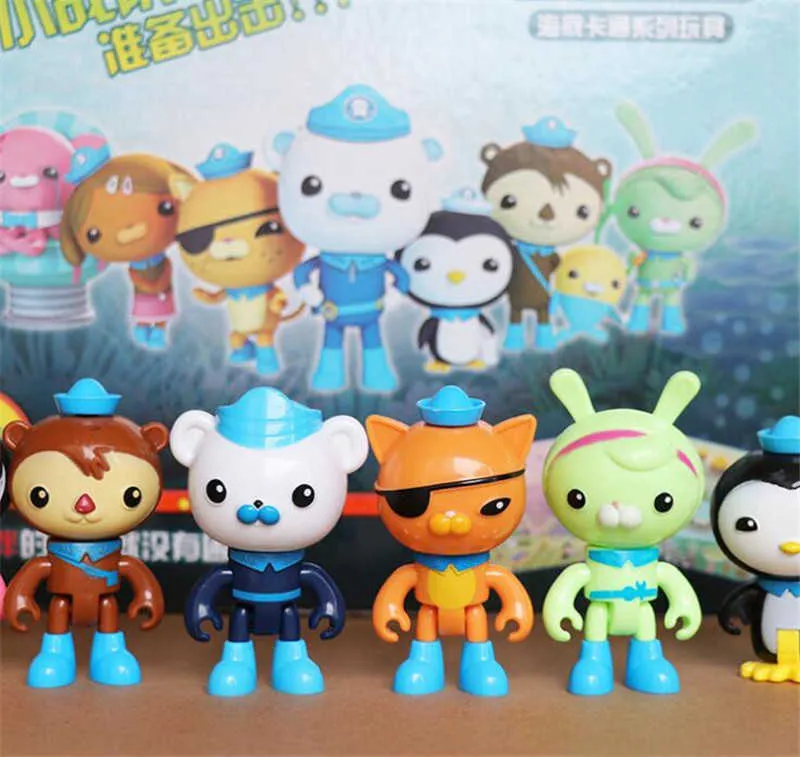 set Octonauts Figure Toy Captain Barnacles Mini Model Doll Dold Gift 2107191372021