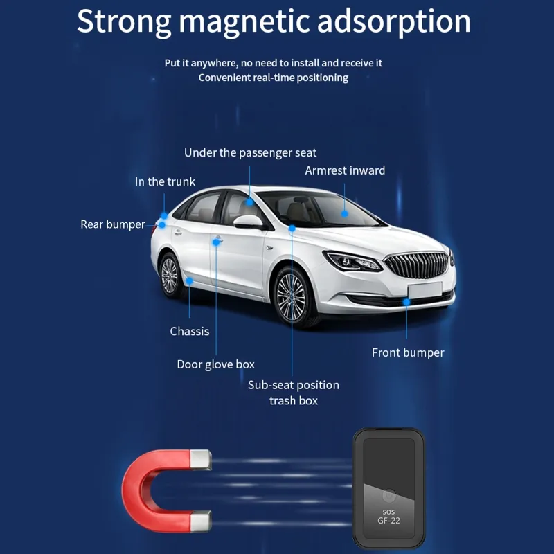 GF22 Strong Magnetic Car track gps tracker - Compact...