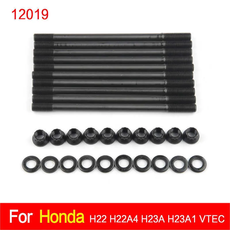 208-4304 Kit prigionieri testata cilindro Honda Prelude 2.2L H22 H22A4 H23A H23A1 VTEC 12019 Auto