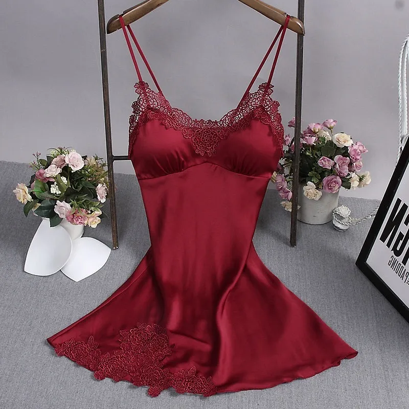 Sans manches fronde femmes tenue décontractée dame Vintage soie chemise à manches longues nœud Midi été broderie dentelle Vestido 210507