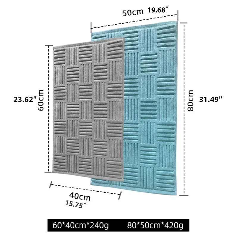 Semaxeカーペットのシャワー高品質の浴室のフロアマット滑り止め綿のキッチン50x80cm白い敷物220301