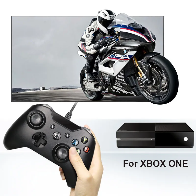 Contrôle filaire USB Microsoft Gamepad Controller Xbox One Windows PC Win7/8/10 Joystick Games