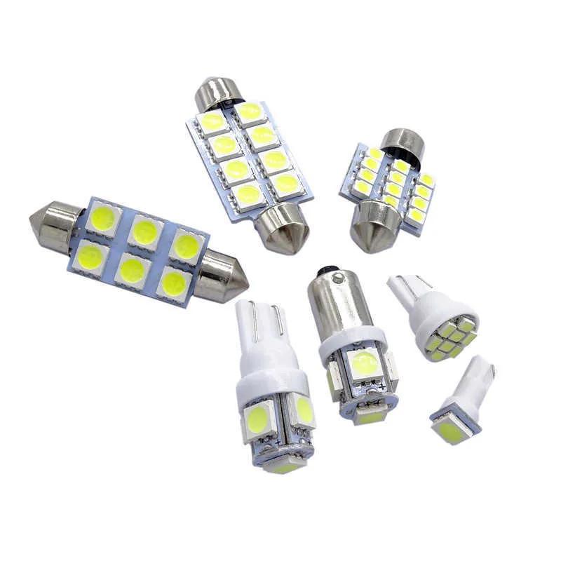 12 piezas 12V LED blanco luces interiores para automóvil luz de techo lámpara de lectura para lámpara de maletero apto para Kia Sorento 2011-2016 accesorios de coche