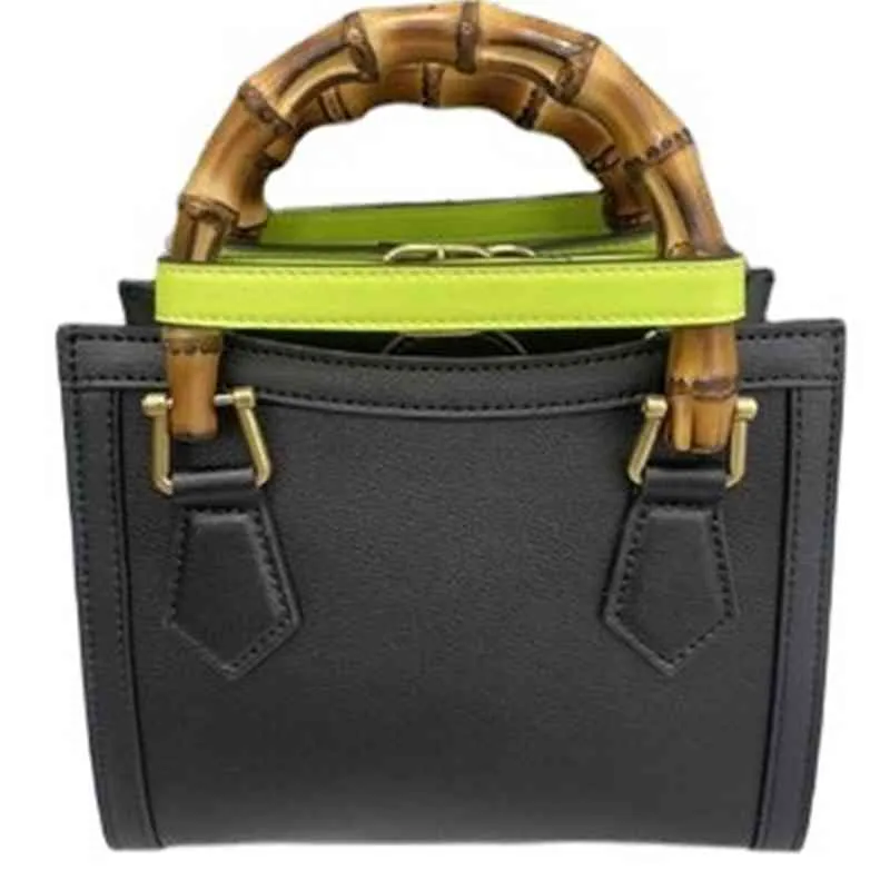 Handväska Nytt kvinnors läder Bambu Joint Portable Tote Bag Minority Texture Single Shoulder Messenger Väskor Pendlar Handväskor 337o