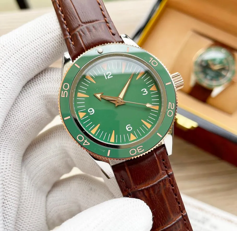 Modne męskie designerskie zegarki z literami Wysoko wysokiej jakości nadgarstka okrągłe obudowa ze stali nierdzewnej butikowe zegarki 268S
