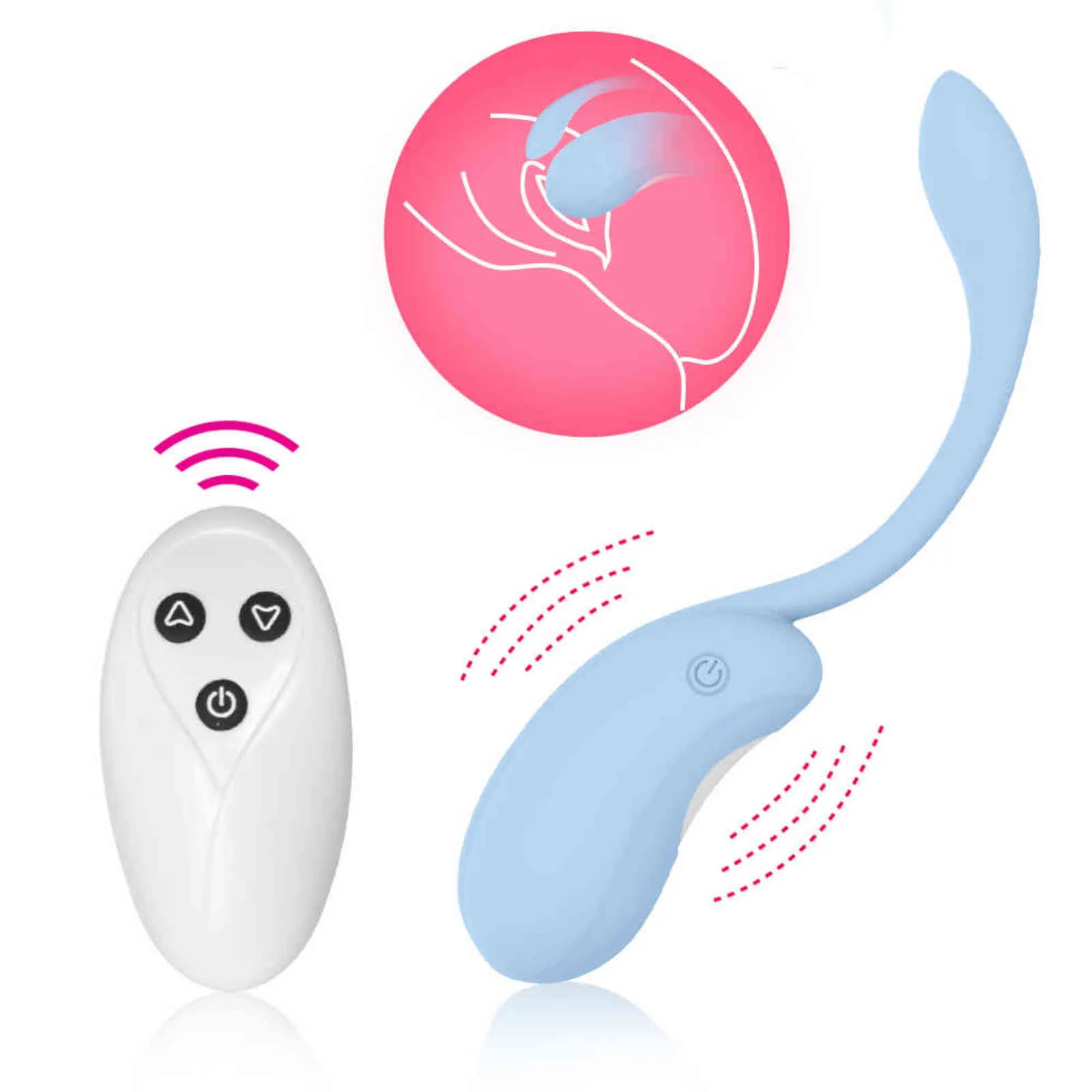Eier 16-Gang-Vibrations-Sexspielzeug für Frauen G-Punkt-Vibrator Ben Wa Ball Fernbedienung Kegel-Übung Vaginal 1124