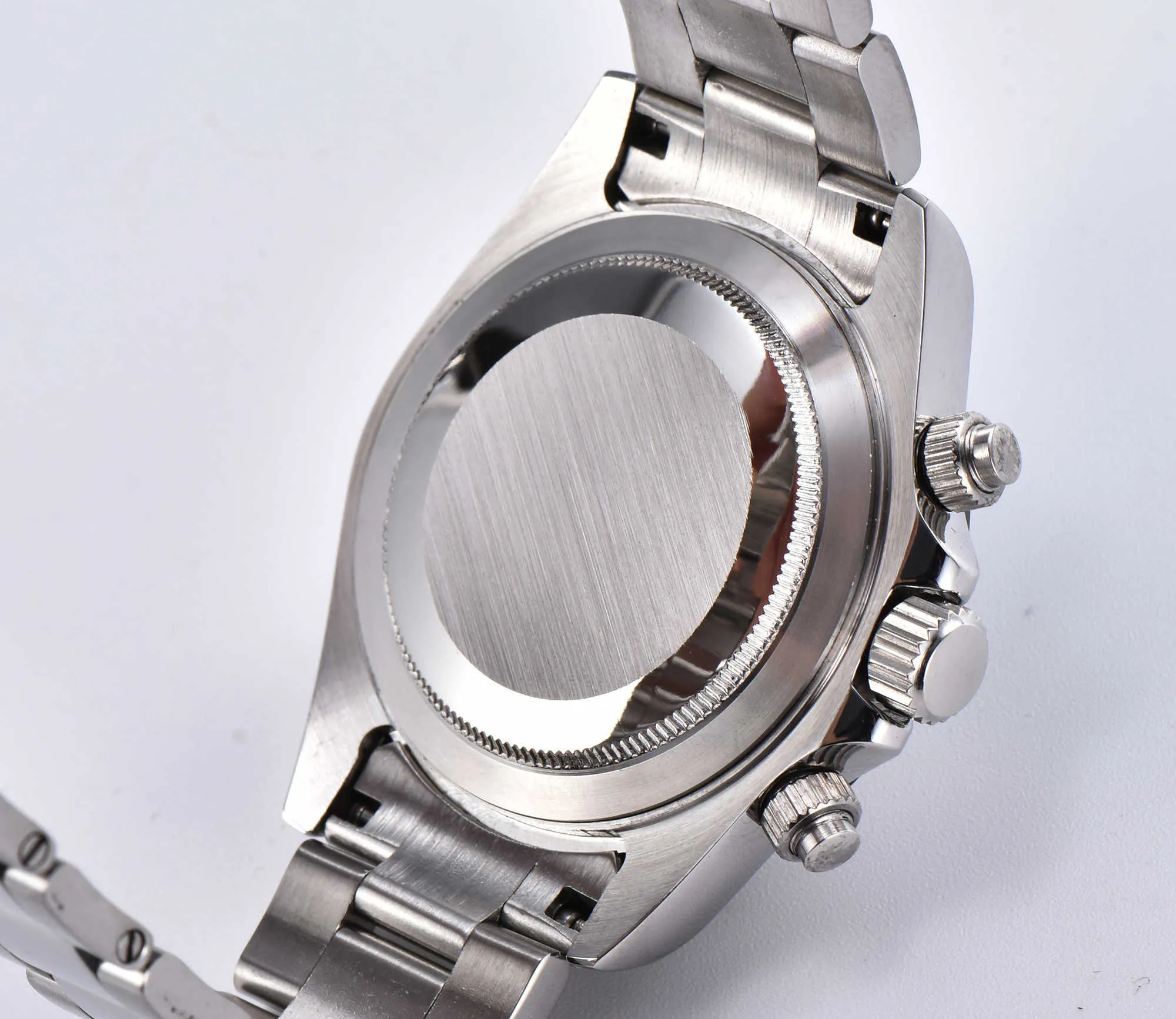 Japans chronograaf horloge VK63 quartz uurwerk 39MM steriele wijzerplaat Lichtgevende wijzers saffier glasvezel kast armband TO637 H1012211G