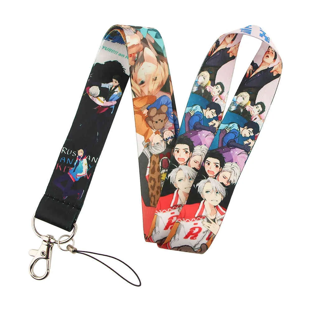 10 pçs / lote J2190 Anime Chaveiro Chaveiro Desenhos Animados Punk Punk Strap Para Chaves Cartão de ID Celulares de Telefone Móvel